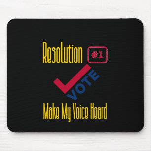 Verkiezingen VS - Stemmen - Voice Heard Sticker Muismat