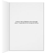 Verkiezingen winnen Gefeliciteerd met Elephant (Binnen (Rechts))