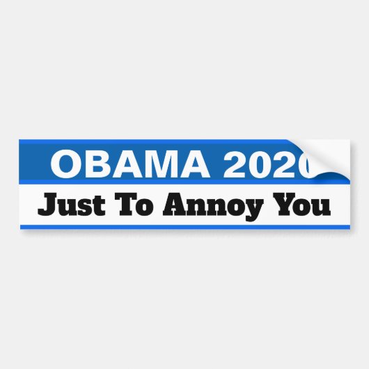 Verkiezings bumpersticker (Voorkant)