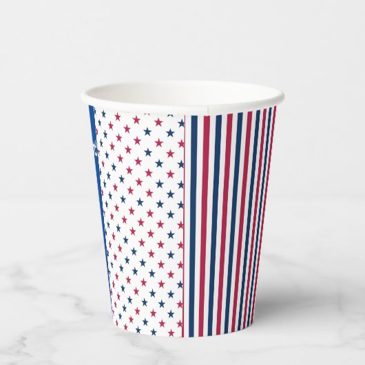 Verkiezingsavond partij 2024 Rood of Blauw gejuich Papieren Bekers (Rechts)