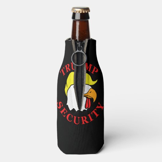 Verkiezingsbeveiliging voor Donald Trump Flesjeskoeler (Fles Achterkant)