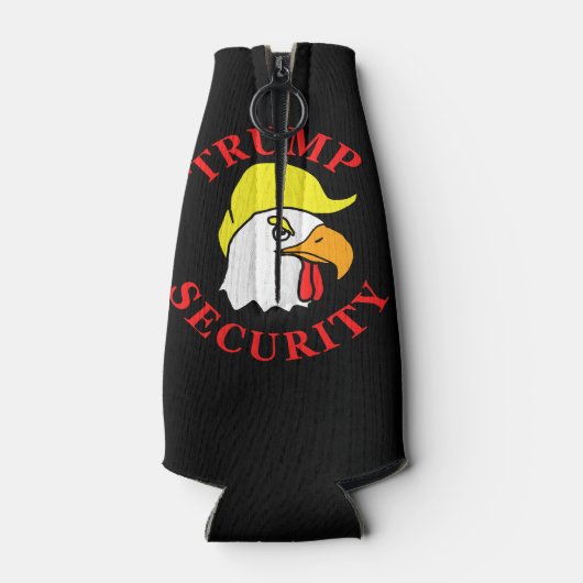 Verkiezingsbeveiliging voor Donald Trump Flesjeskoeler (Achterkant)