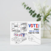 Verkiezingsbloktoren Meer op het spel Briefkaart (Staand voorkant)