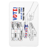 Verkiezingsbloktoren Meer op het spel Magneet (Verticaal)