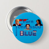 VerkiezingsButton Biden Harris Bradshaw Tennessee Ronde Button 7,6 Cm (Voorkant /achterkant)