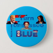 VerkiezingsButton Biden Harris Bradshaw Tennessee Ronde Button 7,6 Cm (Voorkant)
