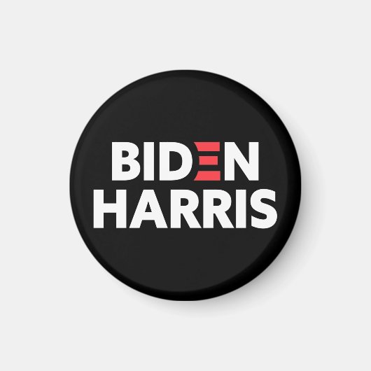 Verkiezingscampagne Biden/Harris Black en White Magneet (Voorkant)