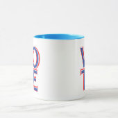 Verkiezingscampagne Blue Coffe Mok Cup (Midden)