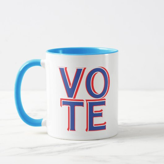 Verkiezingscampagne Blue Coffe Mok Cup (Links)