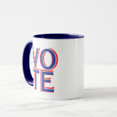 Verkiezingscampagne Blue Coffee Mok Cup (Voorkant links)