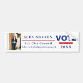 Verkiezingscampagne Bumpersticker (Voorkant)
