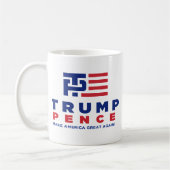 Verkiezingscampagne Donald Trump Pence 2016 Koffiemok (Links)