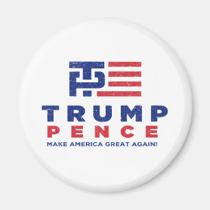 Verkiezingscampagne Donald Trump Pence 2016 Magneet