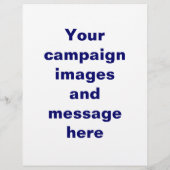 Verkiezingscampagne Flyer Sjabloon (Achterkant)