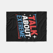 Verkiezingscampagne Harris praat over extreme Fleece Deken (Voorkant (Horizontaal))