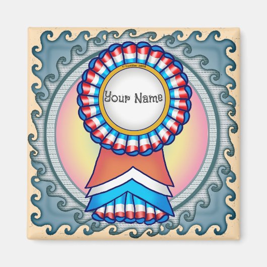 Verkiezingscampagne lint  magneet (Voorkant)