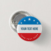 verkiezingscampagne op basis van patriottische gew ronde button 3,2 cm (Voorkant /achterkant)