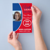 Verkiezingscampagne sjabloon flyer (Hand)