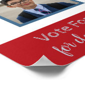 verkiezingscampagne voor studenten met foto poster (Hoek)