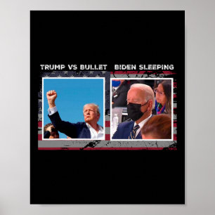 Verkiezingscampagne VS 2024 trump Vs Kogel Poster