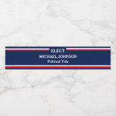 Verkiezingscampagne Waterfles Etiket (Enkel label)