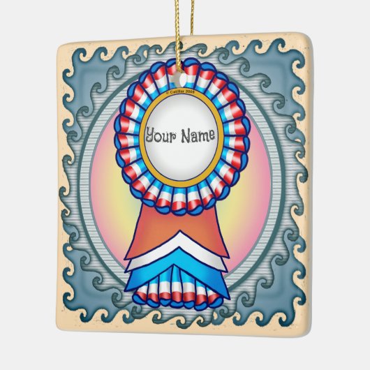 verkiezingscampagnelint keramisch ornament (Links)