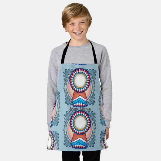 verkiezingscampagnelint schort (Gedragen)