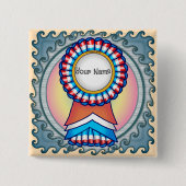 verkiezingscampagnelint vierkante button 5,1 cm (Voorkant)