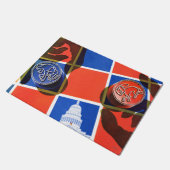 Verkiezingscheckbord Deurmat (Schuin)