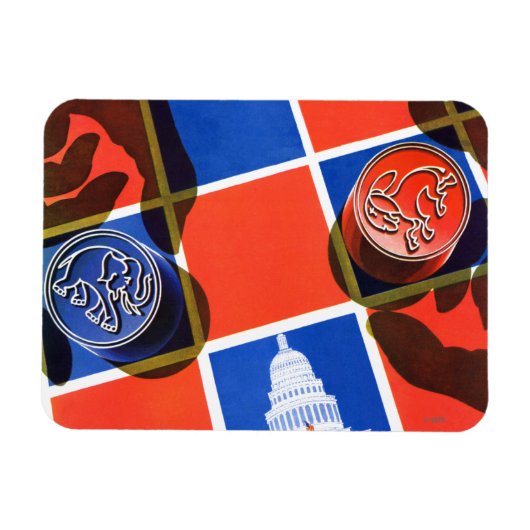 Verkiezingscheckbord Magneet (Horizontaal)