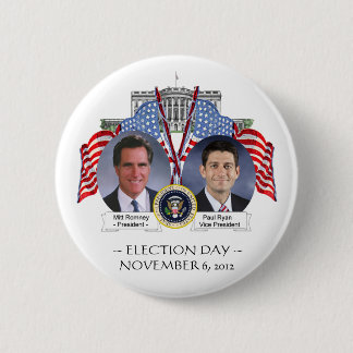 VERKIEZINGSDAG Mitt Romney Paul Ryan BUTTON
