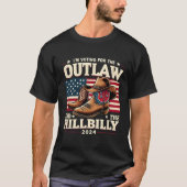 Verkiezingsdag Outlaw Hillbilly 2024 Cowboyschoene T-shirt (Voorkant)