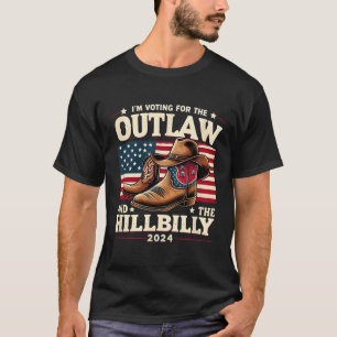 Verkiezingsdag Outlaw Hillbilly 2024 Cowboyschoene T-shirt