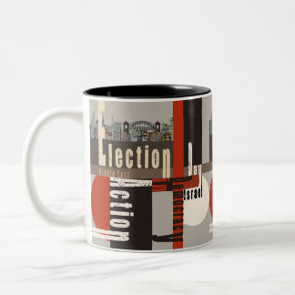 Verkiezingsdag Tweekleurige Koffiemok