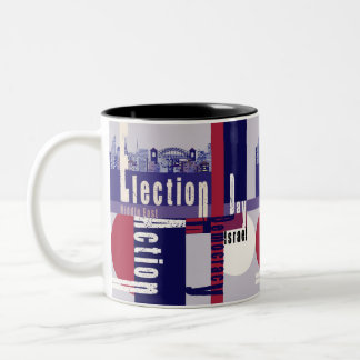 Verkiezingsdag Tweekleurige Koffiemok