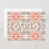 VERKIEZINGSDAG Vines Botanical Briefkaart (Voorkant / Achterkant)