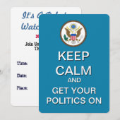 Verkiezingsdebat HOUD KALM DE UITNODIGING VAN DE W (Voorkant / Achterkant)