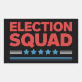 Verkiezingseenheid 2024 Democratische Republikein Rechthoekige Sticker (Voorkant)