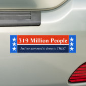 Verkiezingsfrustratie bumpersticker (Op auto)