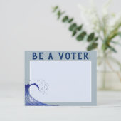 Verkiezingsherinnering - BEN EEN STEMMER! Briefkaart (Staand voorkant)