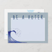 Verkiezingsherinnering - BEN EEN STEMMER! Briefkaart (Voorkant / Achterkant)