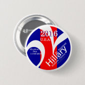Verkiezingsherinnering Hillary voor President 2016 Ronde Button 5,7 Cm (Voorkant /achterkant)