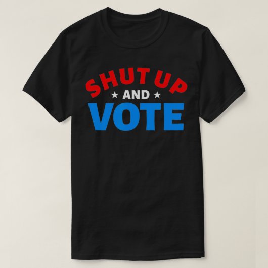 Verkiezingsjaar Kwijting en stemming T-shirt (Design voorkant)