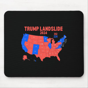 Verkiezingskaart Trump 312 Landslide 2024 Muismat