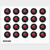 Verkiezingskaart Trump 312 Red 2024 Verkiezingsres Ronde Sticker (Vel)