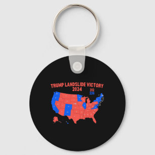 Verkiezingskaart Trump 312 Trump Landslide 2024 Sleutelhanger