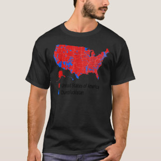 Verkiezingskaart Verenigde Staten van Amerika Dumb T-shirt