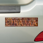 Verkiezingskwestie Bumpersticker (Op auto)