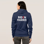 Verkiezingsondersteuning Biden/Harris Zip-up Hoodie (Achterkant volledig)