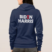 Verkiezingsondersteuning Biden/Harris Zip-up Hoodie (Achterkant)